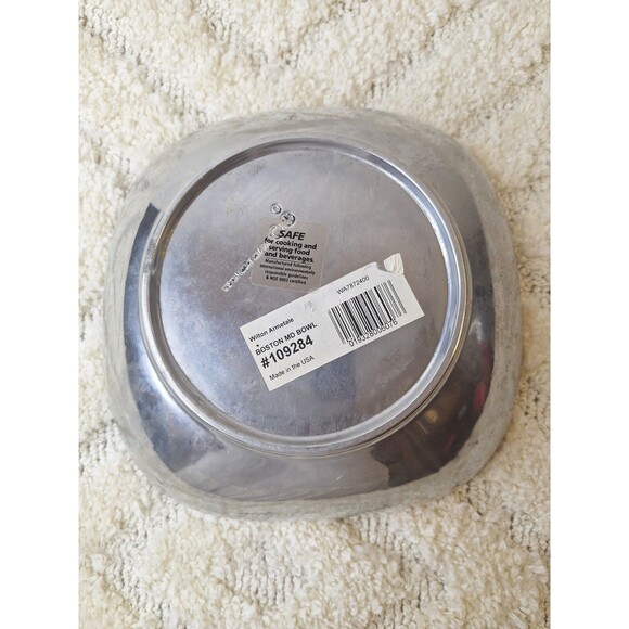 Wilton Armetale 9" Square Rounded Pewter Serving Bowl Boston Medium #109284 EUC - Picture 3 of 6